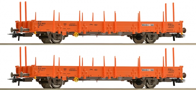Set of 2 flat cars<br /><a href='images/pictures/Roco/231168.jpg' target='_blank'>Full size image</a>